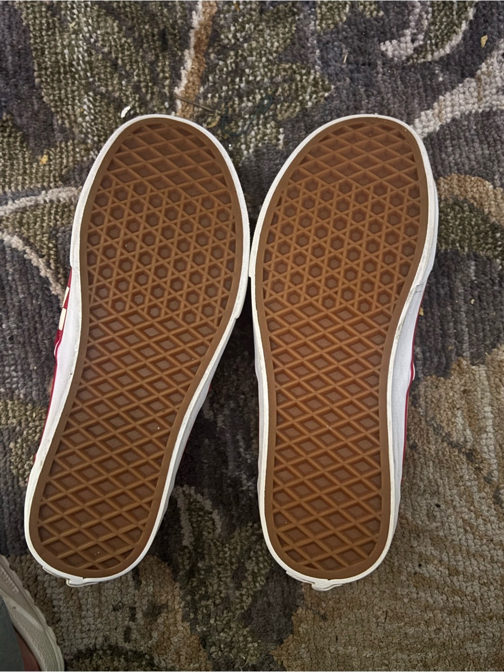Vans Classic Slip-On Checkerboard Red size 7.5 - Picture 3 of 3